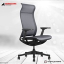 Fauteuil directeur en filet gris