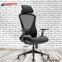 Fauteuil directeur en filet noir