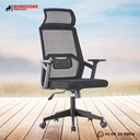 Fauteuil directeur en filet noir