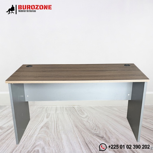 [D-072B-14-933] Bureau agent  économique simple marron  140*70*75cm