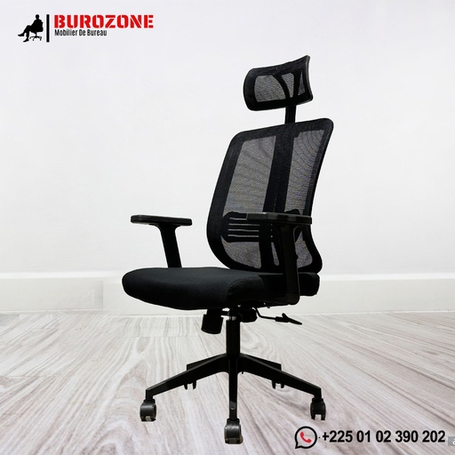 [802] Fauteuil directeur/agent en filet noir