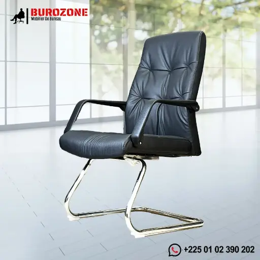 [AH-622] Chaise visiteur directeur simili cuir