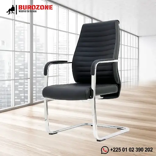 [D-022H] Chaise visiteur directeur simili cuir