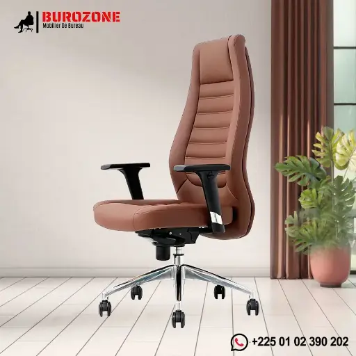 [D-007A-brown] Fauteuil directeur simili cuir